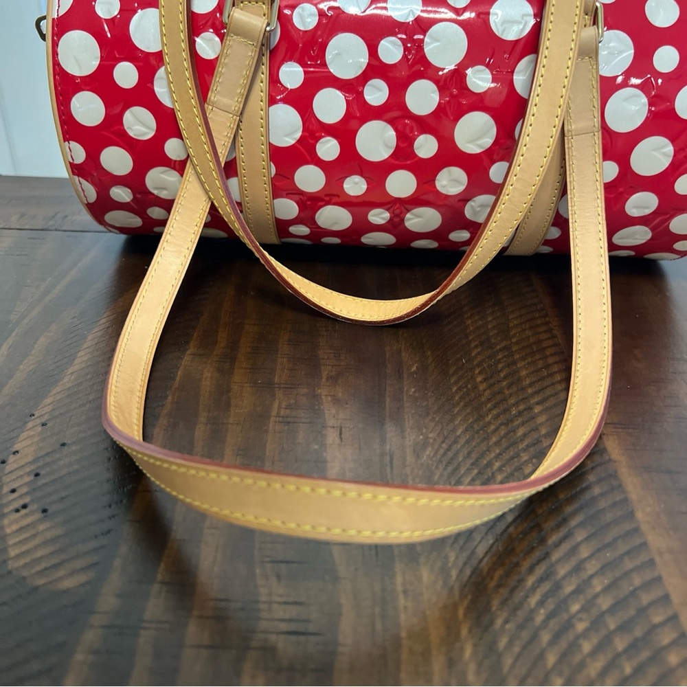 LOUIS VUITTON Vernidot Dot Infinity Papillon 30 Yayoi Kusama Tote Bag Red NEW! - Picture 2 of 14